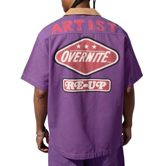 Jordan Craig The Re-Up Mechanic Shirt (Purple) 2059 - Image 2