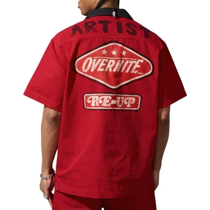 Jordan Craig The Re-Up Mechanic Shirt (Red) 2058 - Image 2
