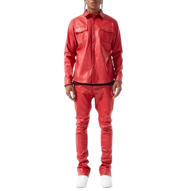 Jordan Craig Thriller Button Up Jacket (Red) 2560 - Image 2