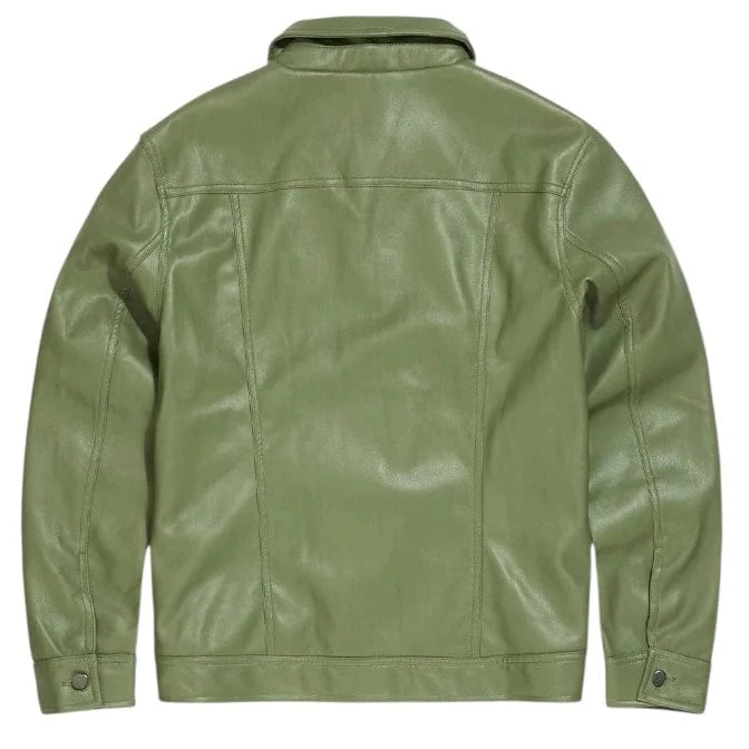 Jordan Craig Thriller Button Up Leather Jacket (Sage) JJ2250 - Image 2