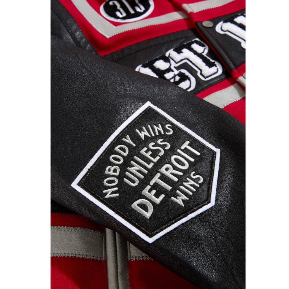 Jordan Craig Trackstar Varsity Jacket (Red) 91652 - Image 6