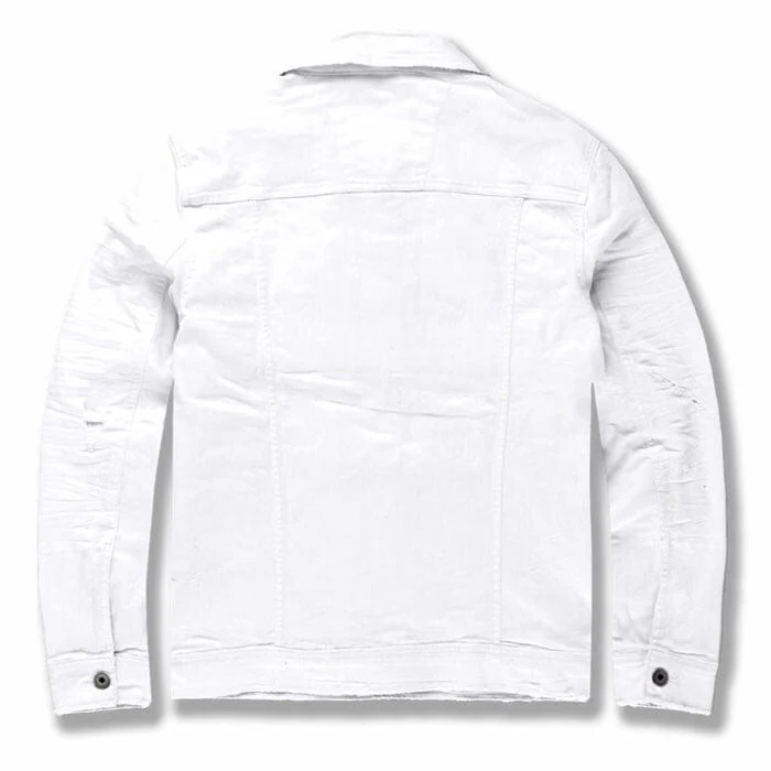 Jordan Craig Tribeca Twill Trucker Jacket (White) JJ950R - Image 2