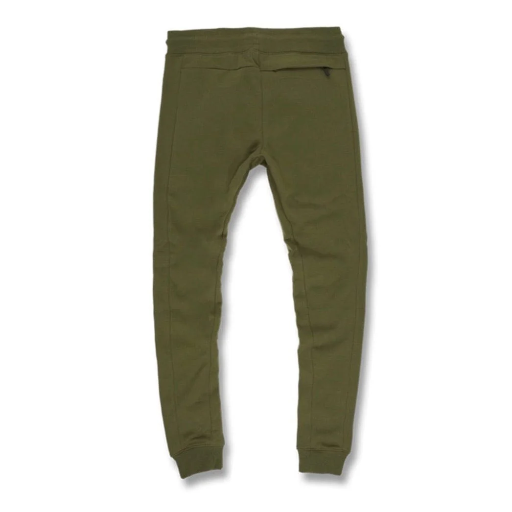 Jordan Craig Uptown Jogger Sweatpants (Olive) 8620 - Image 2