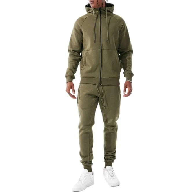 Jordan Craig Uptown Zip Up Hoodie (Olive) - Image 3