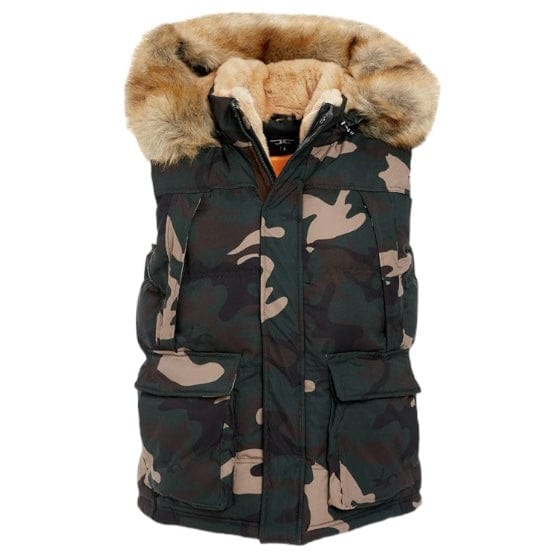 Jordan Craig Yukon Fur-Lined Puffer Vest (Woodland) - 9374VC - Image 2