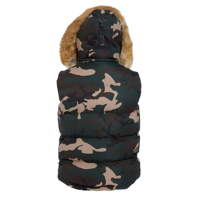 Jordan Craig Yukon Fur-Lined Puffer Vest (Woodland) - 9374VC - Image 4