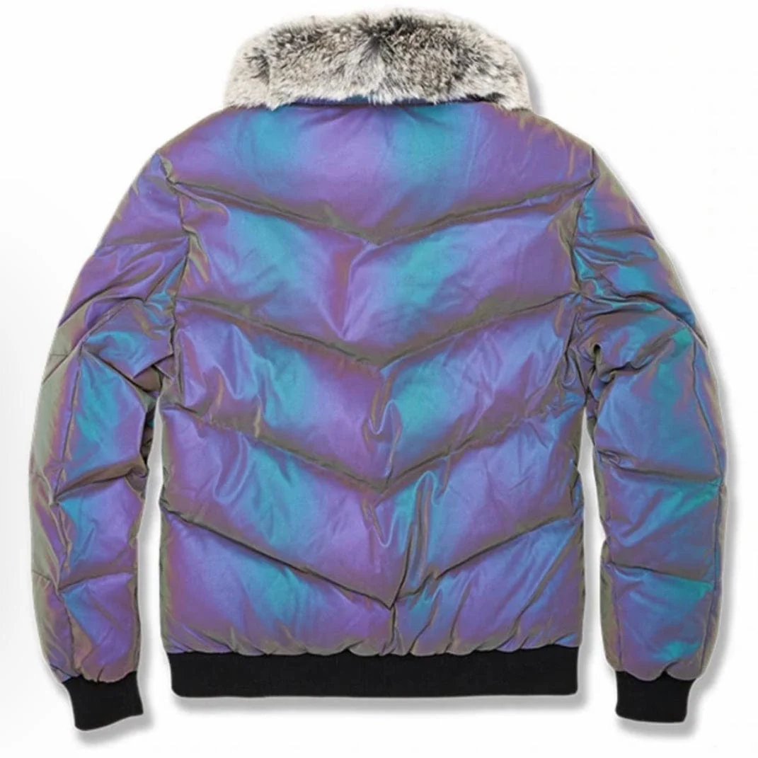 Jordan Criag Oil Spill Puffer Jacket (Iridescent) 91547 - Image 2