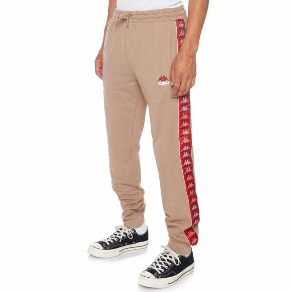 Kappa 222 Banda Jupiterterry Sweatpants (Brown/Green Sage) 381I4EW - Image 2