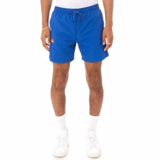 Kappa 222 Banda Xtabi Swim Shorts (Blue/Lime-Orange/Grey) 33147ZW