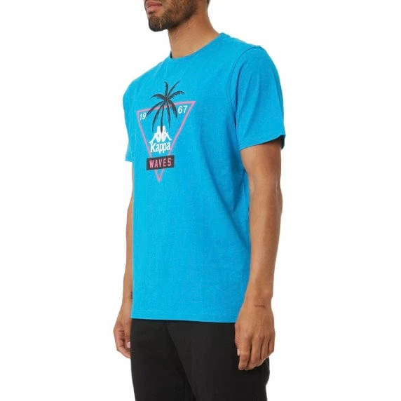 Kappa Authentic Accompong T Shirt (Blue/Black/White) 361522W - Image 2