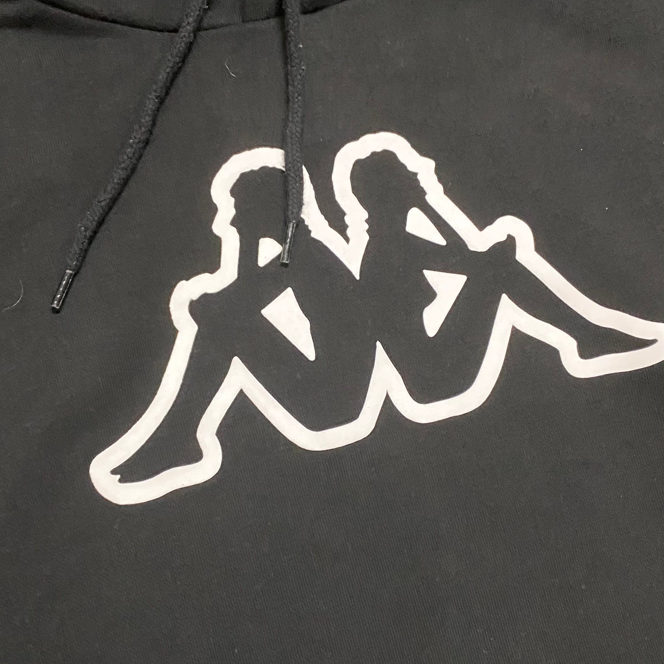 Kappa Logo Fleece Aiok Hoodie (Black/Black) - Image 2
