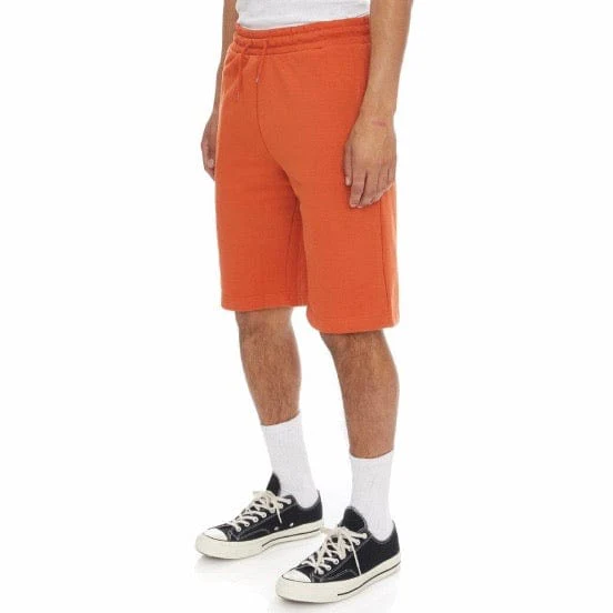 Kappa Logo Fleece Mabok Shorts (Orange) - Image 3