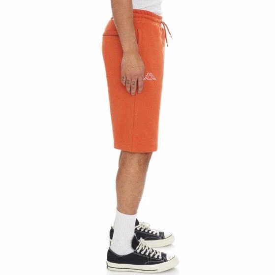 Kappa Logo Fleece Mabok Shorts (Orange) - Image 4