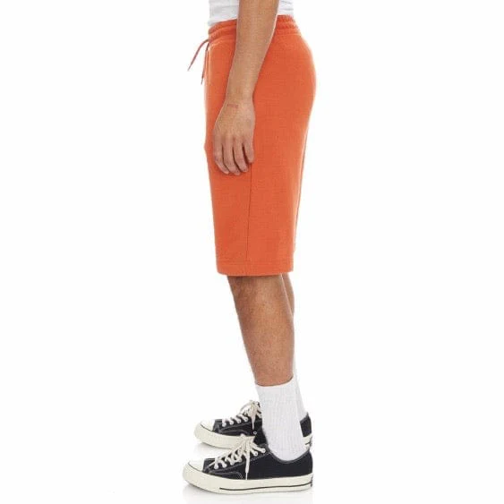 Kappa Logo Fleece Mabok Shorts (Orange) - Image 5