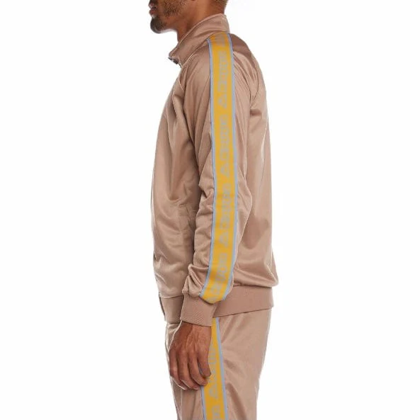 Kappa Logo Tape Artem 2 Track Jacket (Brown/Orange-Blue/Beige) 311B7TW - Image 3
