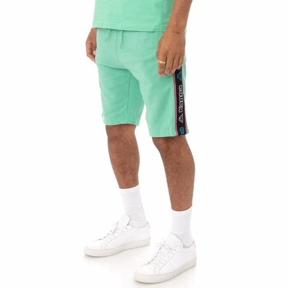 Kappa Logo Tape Asved 2 Shorts (Green/Black-Blue/White) 34152QW - Image 2