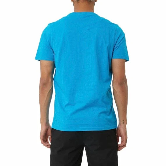 Kappa Logo Tape Bant T Shirt (Blue/White) 37158BW - Image 4