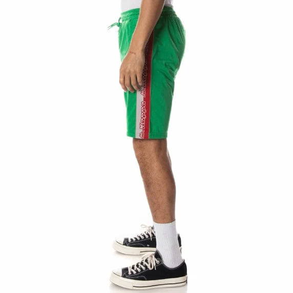 Kappa Logo Tape Dasved Shorts (Green/Grey/Red) 311E2BW - Image 3