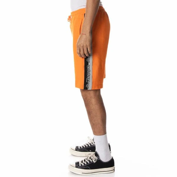 Kappa Logo Tape Dasved Shorts (Orange/Grey/Black) 311E2BW - Image 3