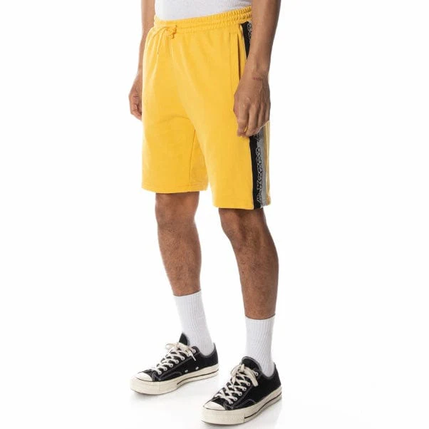 Kappa Logo Tape Dasved Shorts (Yellow/Grey/Black) 311E2BW - Image 2