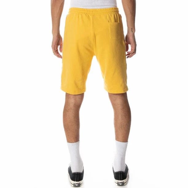 Kappa Logo Tape Dasved Shorts (Yellow/Grey/Black) 311E2BW - Image 4