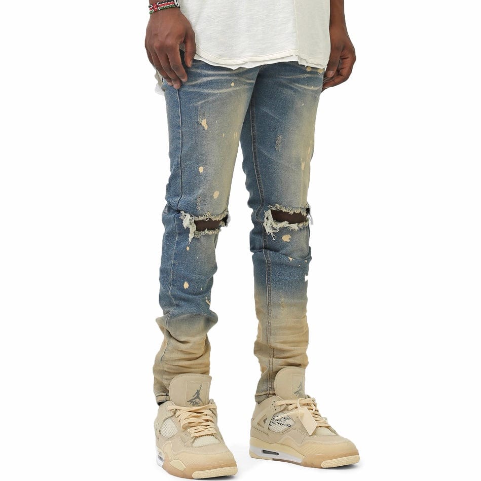 Kdnk Ombre Bleached Jeans (Tinted Blue) KND4431 - Image 3
