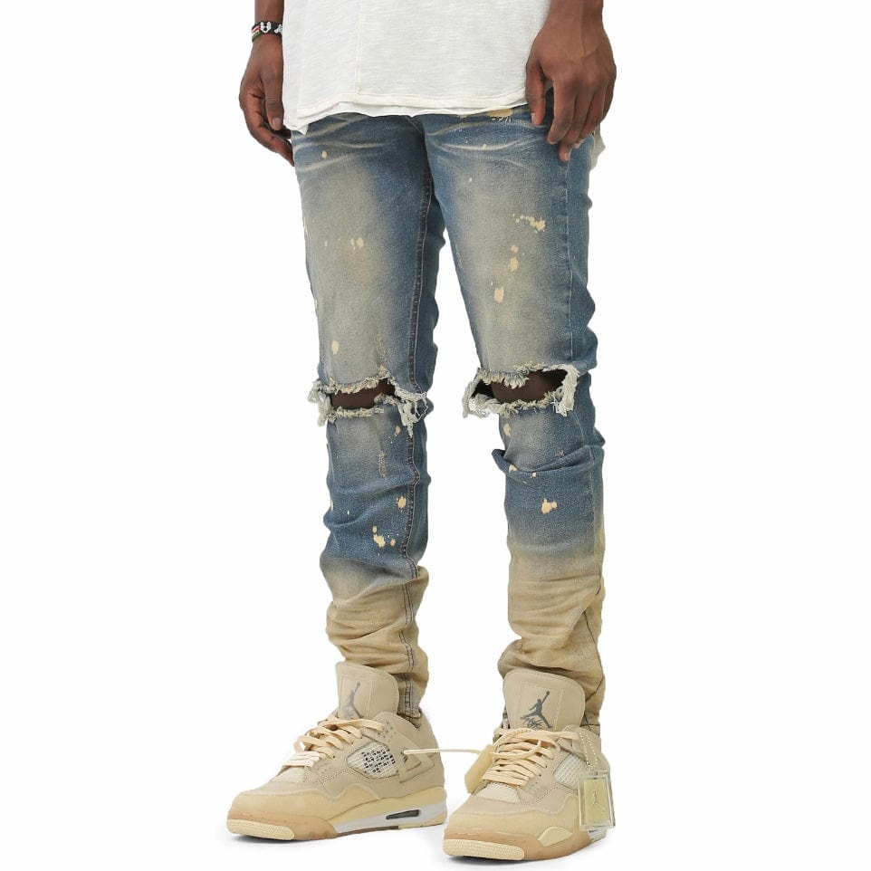 Kdnk Ombre Bleached Jeans (Tinted Blue) KND4431 - Image 4