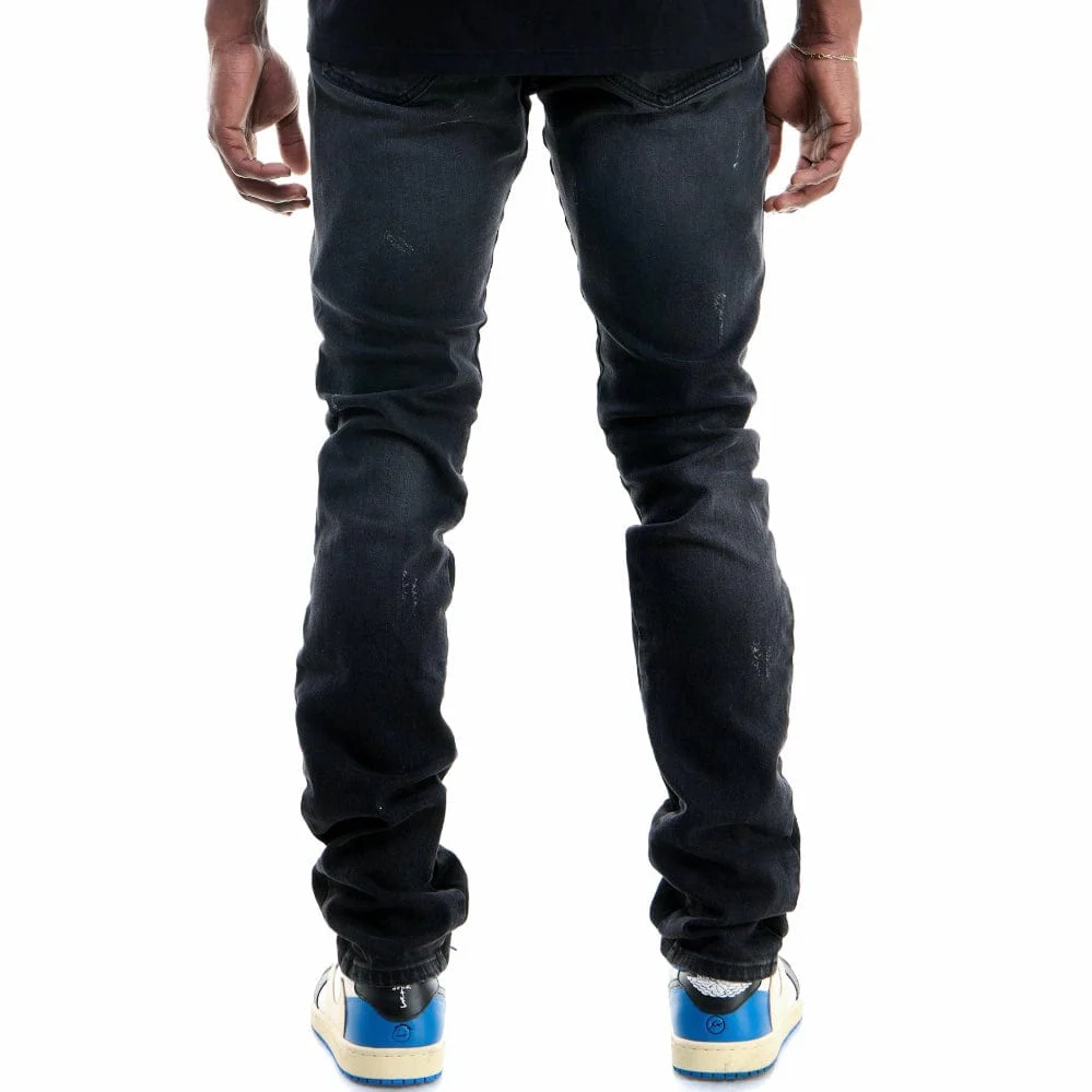 Kdnk Stacked Puz Panelled Skinny Jeans (Black) KND4567-BLK - Image 5