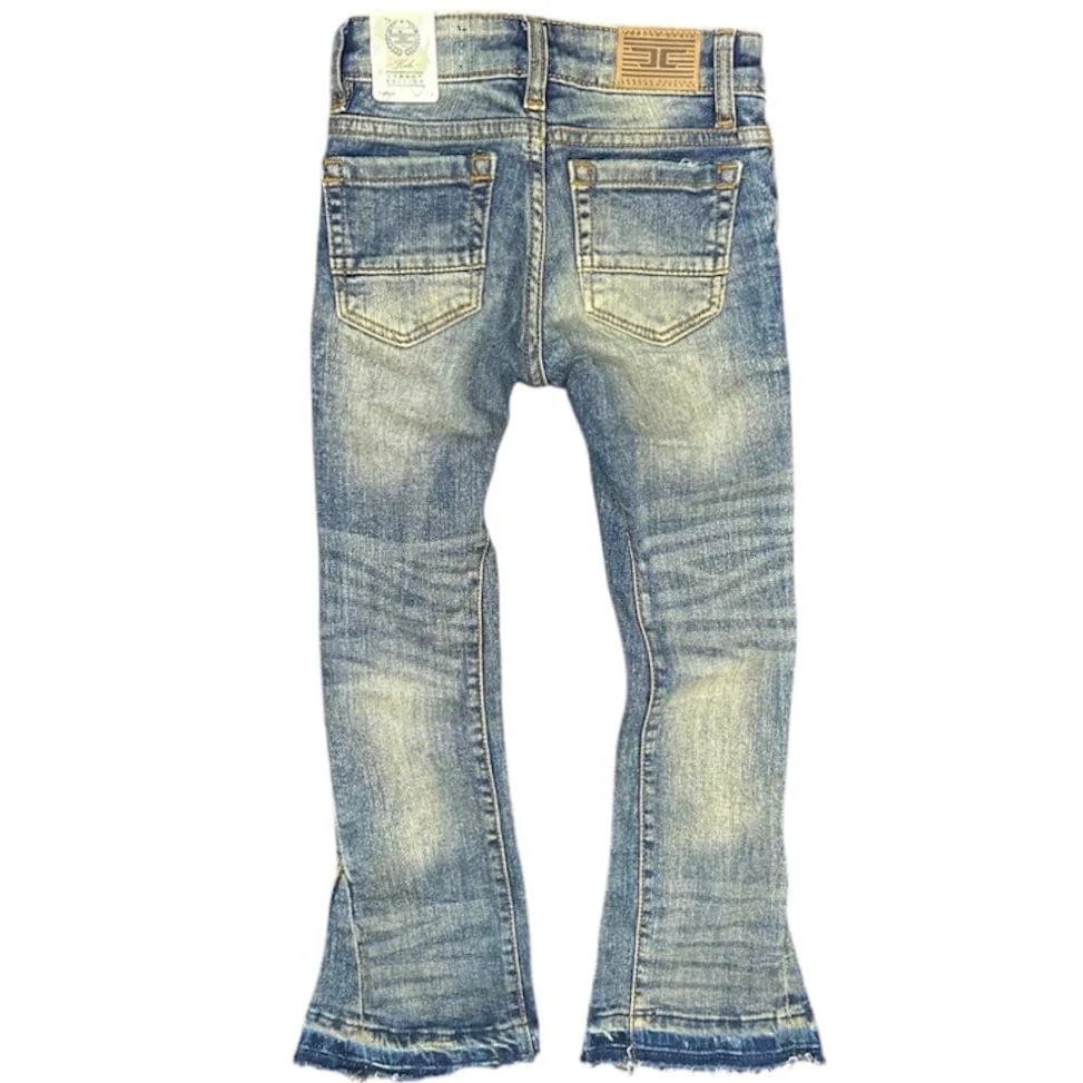 Kids Jordan Craig Clean Wash Jeans (Lager) JTF205K - Image 2