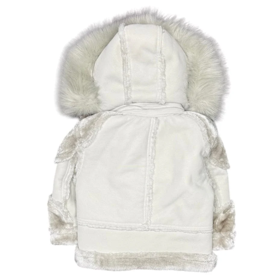 Kids Jordan Craig El Jefe Shearling Moto Jacket (Arctic Wolf) 91625K - Image 2