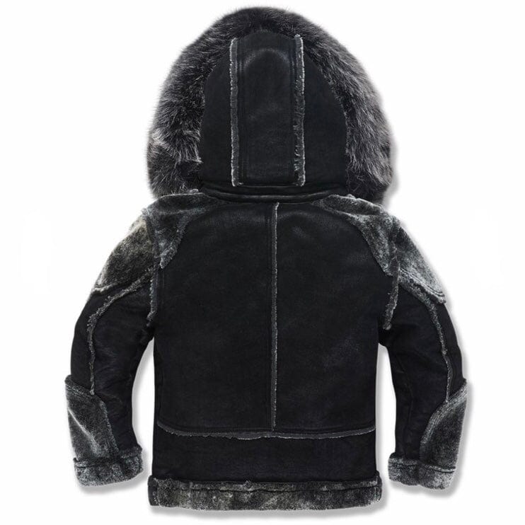 Kids Jordan Craig El Jefe Shearling Moto Jacket (Black) 91536K - Image 2