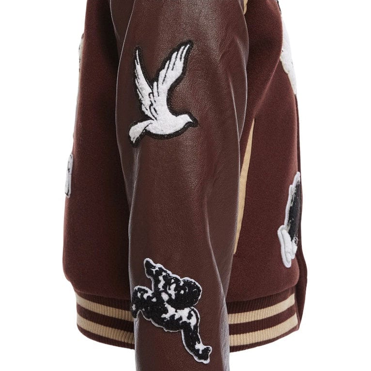 Kids Jordan Craig Fallen Angels Varsity Jacket (Chocolate) 91647K - Image 5