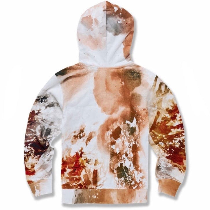 Kids Jordan Craig Fire & Embers Pullover Hoodie (Cream) 8522HK - Image 2