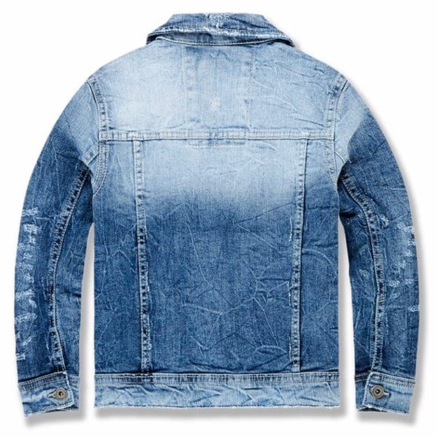 Kids Jordan Craig Hamilton Denim Trucker Jacket (Aged Wash) JJ300RK - Image 2