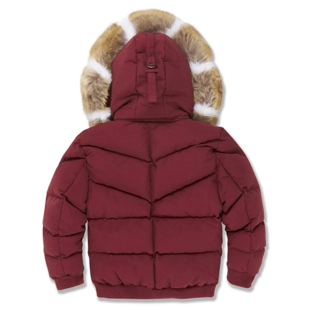 Kids Jordan Craig Hollis Bomber Jacket (Bordeaux) 91541K - Image 2