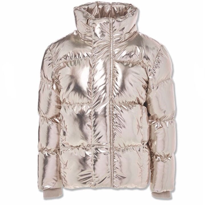 Kids Jordan Craig Metallic Hooded Bubble Jacket (Gold) 91542MK - Image 5