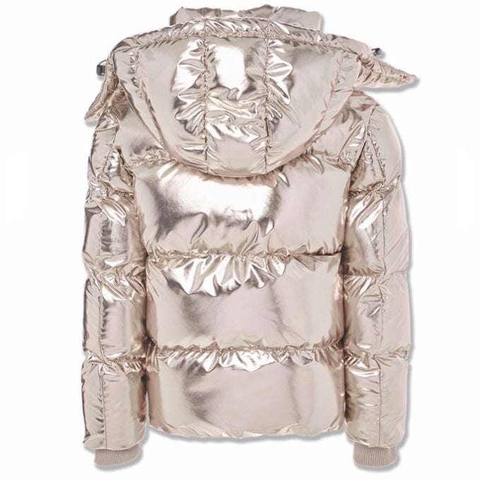 Kids Jordan Craig Metallic Hooded Bubble Jacket (Gold) 91542MK - Image 8