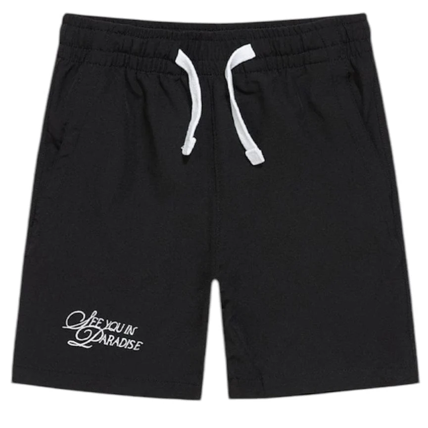 Kids Jordan Craig Oakland Mechanic Short & Shirt Set (Black) 2061K-2061SK - Image 3