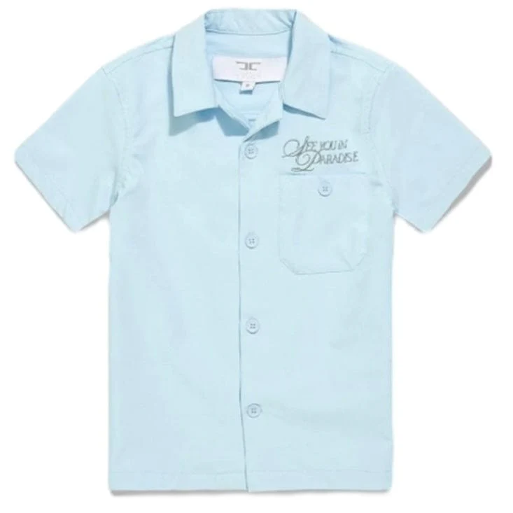 Kids Jordan Craig Oakland Mechanic Short & Shirt Set (Sky) 2061K-2061SK