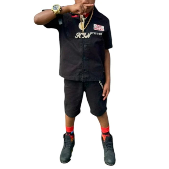 Kids Jordan Craig Re-Up Mechanic Set (Black)