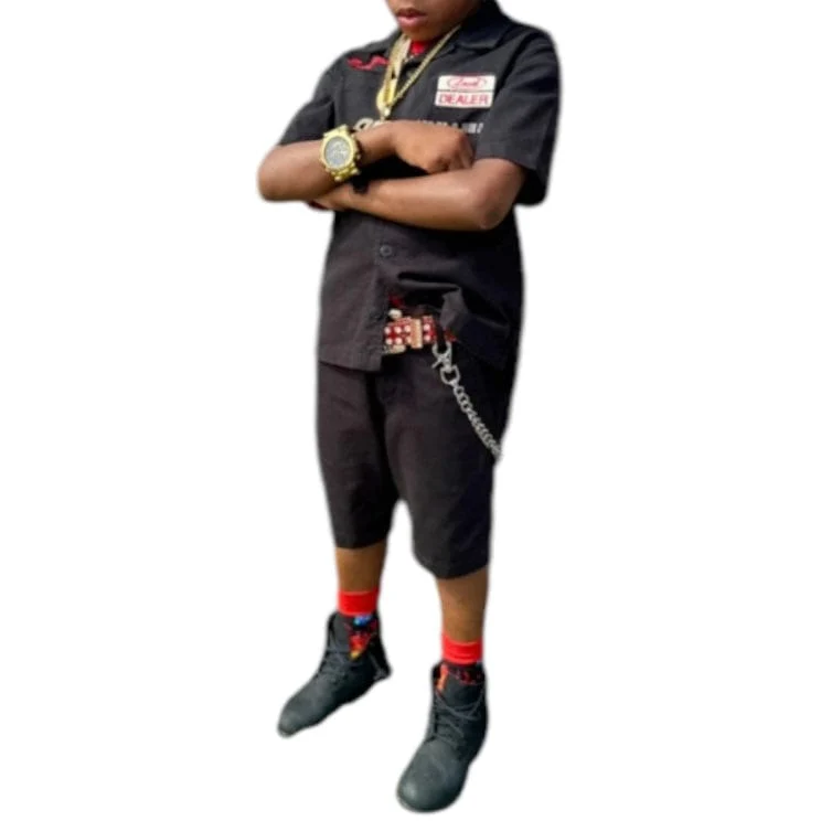 Kids Jordan Craig Re-Up Mechanic Set (Black) - Image 2