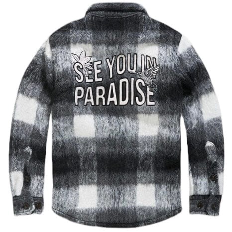 Kids Jordan Craig See You In Paradise Flannel Shacket (Black) 2561K - Image 2