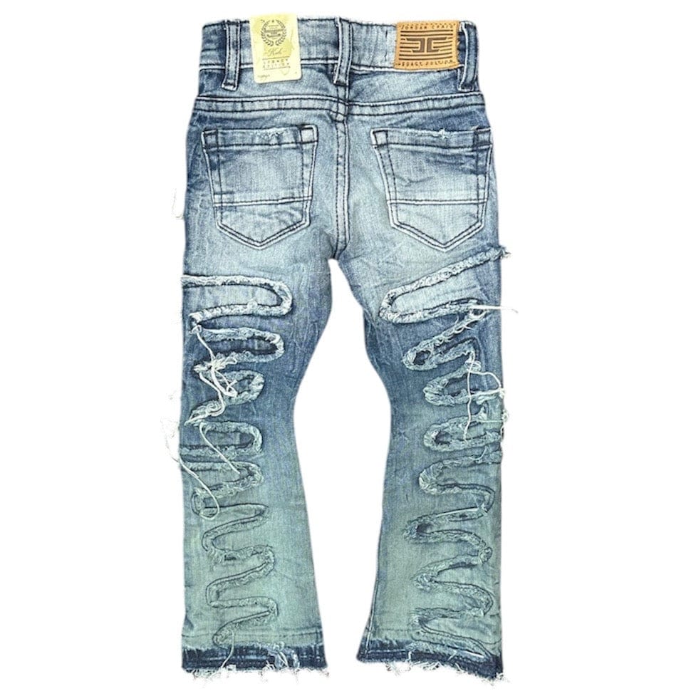 Kids Jordan Craig Stacked Oasis Denim Jean (Nightfall) JTF1131K - Image 2