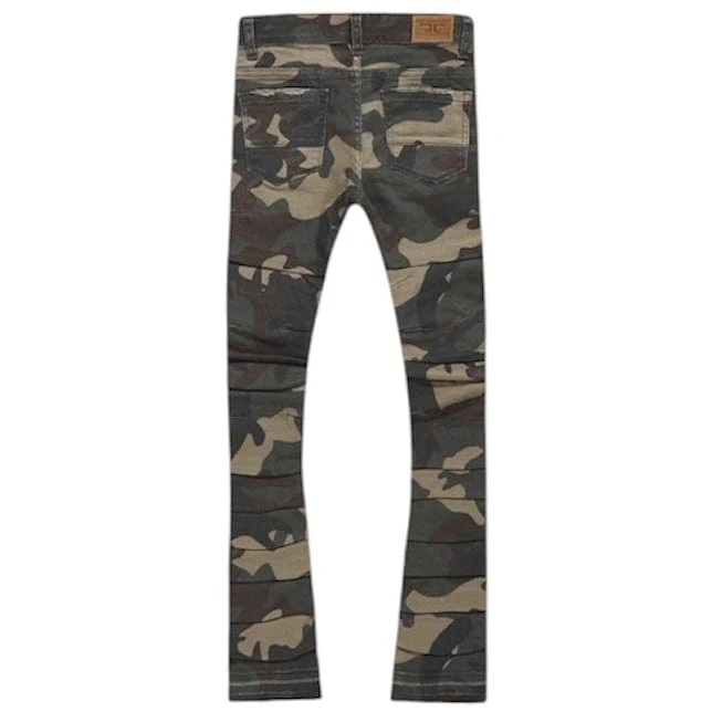 Kids Jordan Craig Stacked Ripple Effect Pants (Woodland) JTF1157CK - Image 2