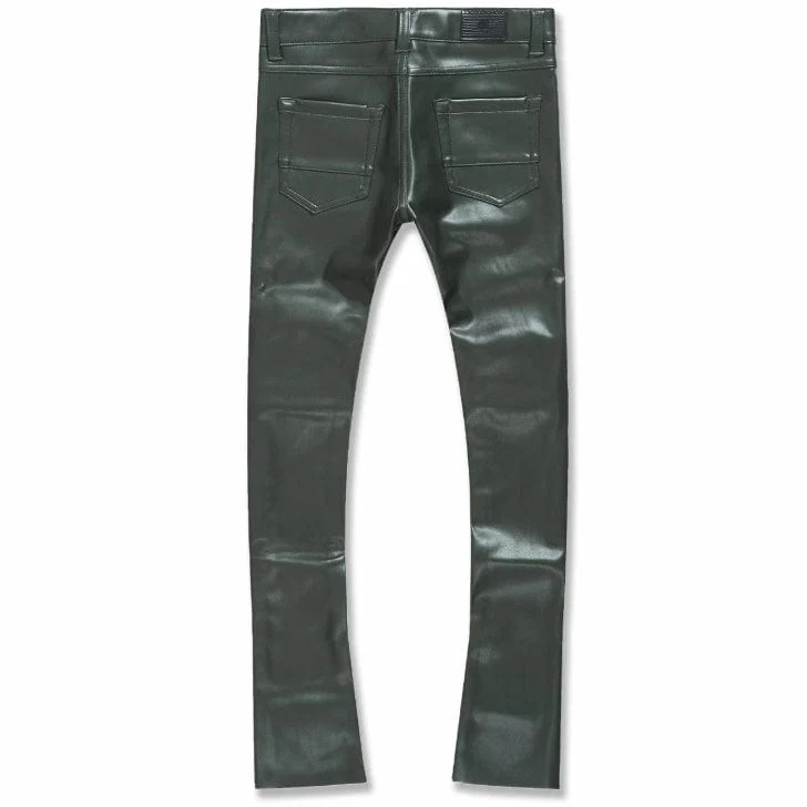 Kids Jordan Craig Stacked Thriller Pants (Olive) JRF1139K - Image 2
