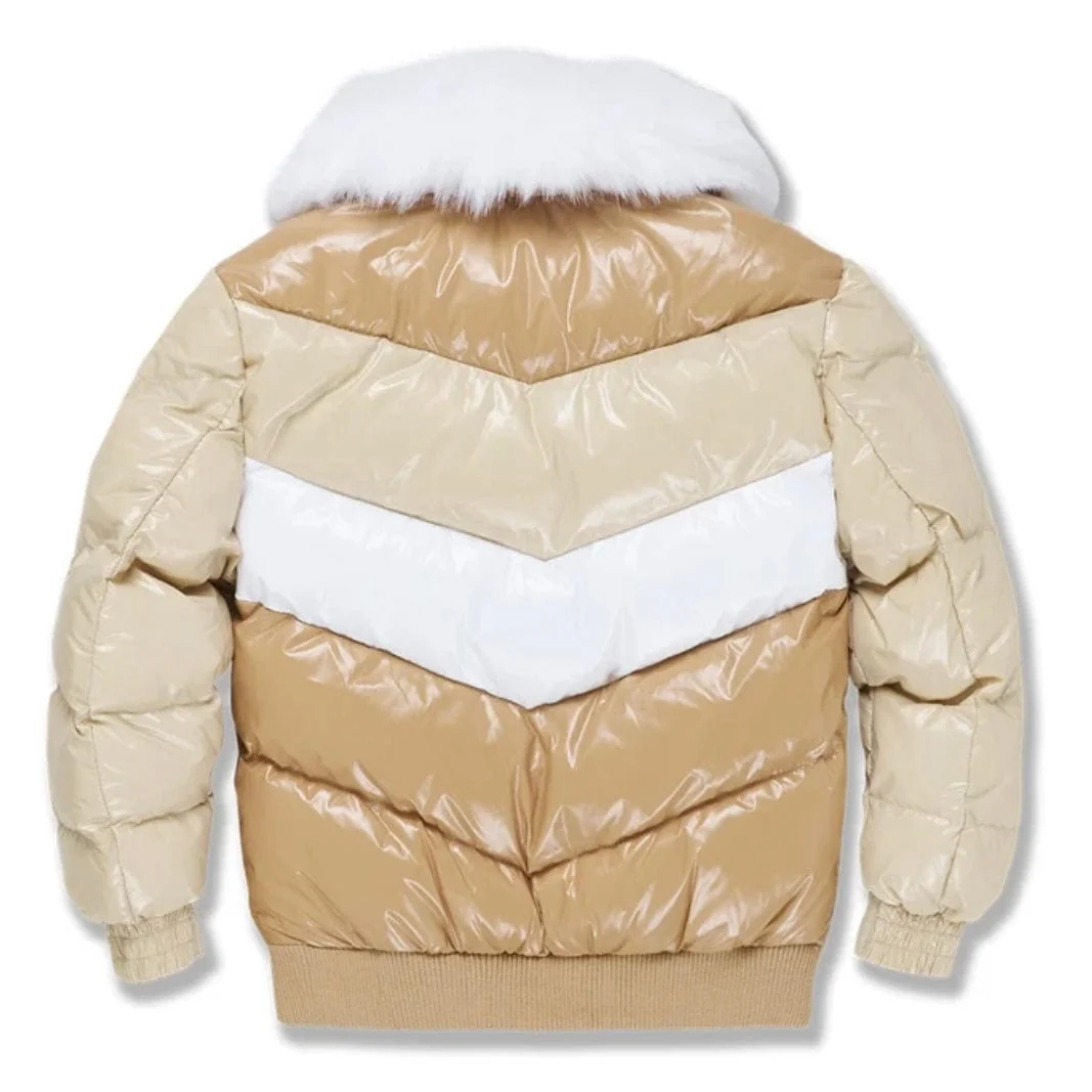 Kids Jordan Craig Sugar Hill Nylon Puffer Jacket (Sand) 91548K - Image 2