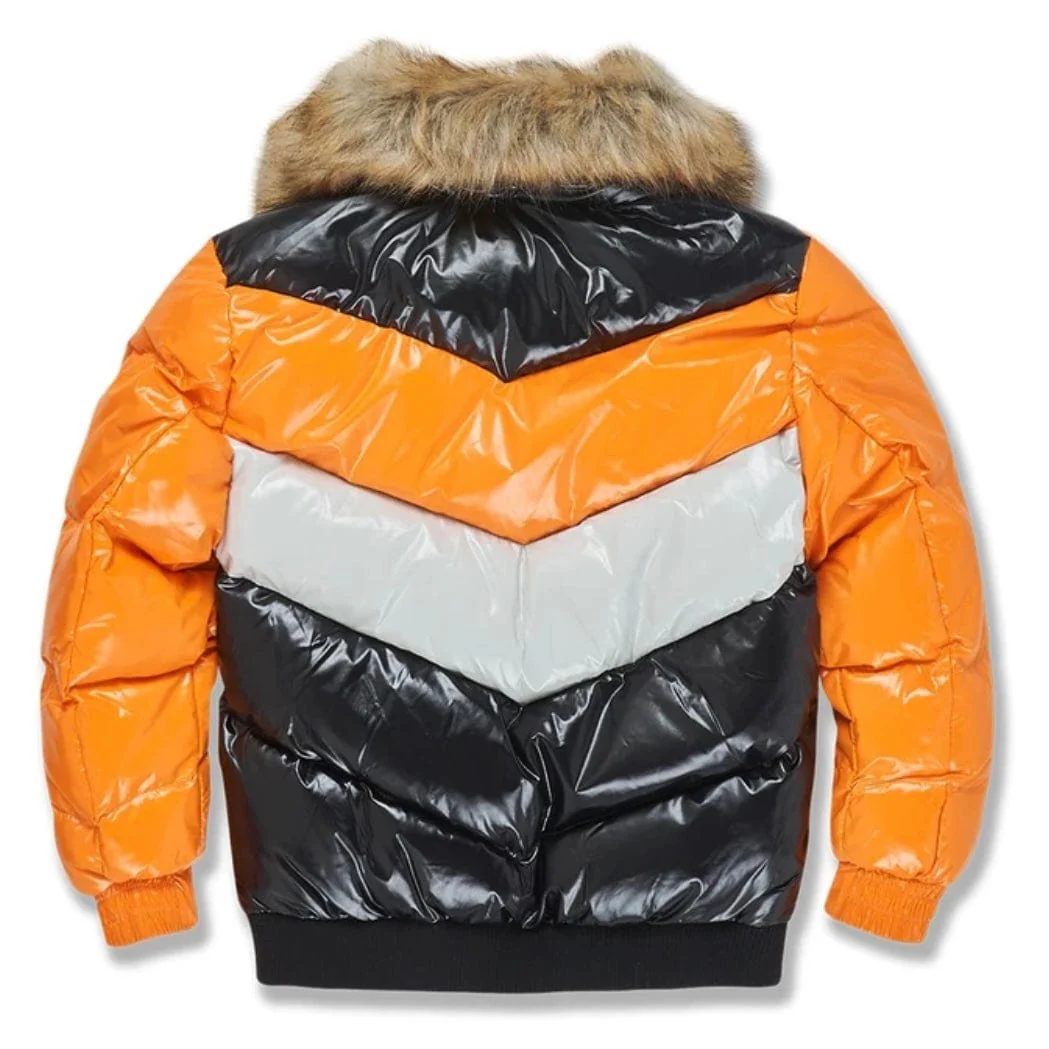 Kids Jordan Craig Sugar Hill Nylon Puffer Jacket (Total Orange) 91548K - Image 2