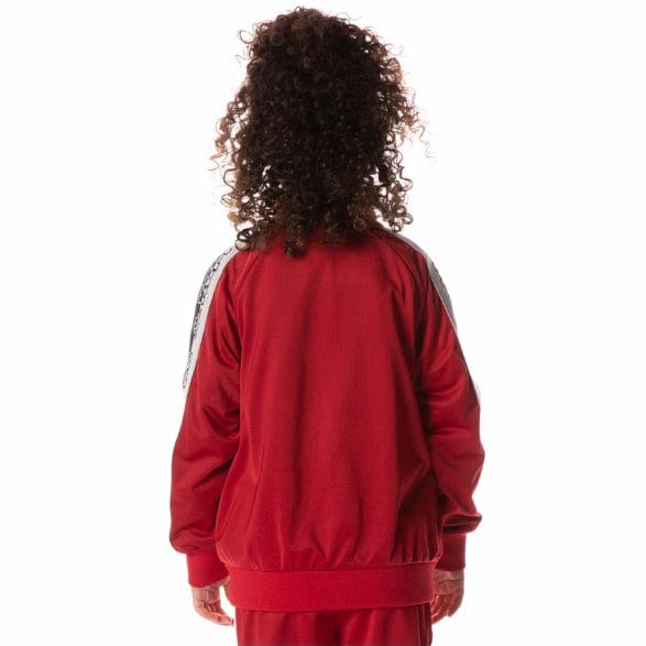 Kids Kappa Logo Tape Dartem Track Jacket (Red) 35184SW - Image 3