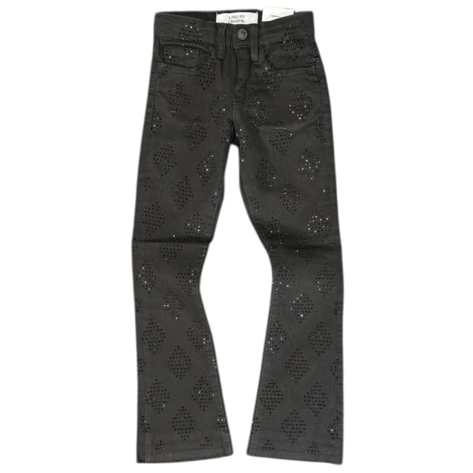 Kids Liquid Crystals Diamond Crystals Denim (Jet Black) JTF2317AKB