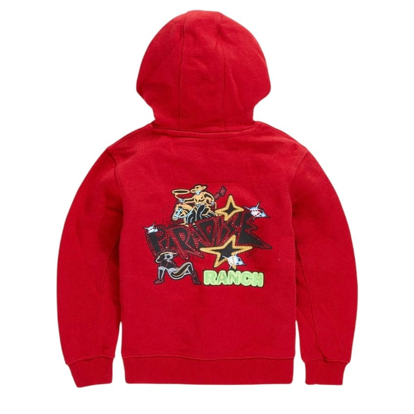 Kids See You In Paradise Ranch Pullover Hoodie (Red) 8263HK - Image 2